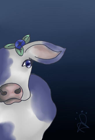 Blueberry Cow