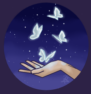 A Hand with Butterflies